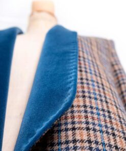 Blazer cuello smoking azul