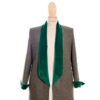 Blazer cuello smoking verde Barcelona